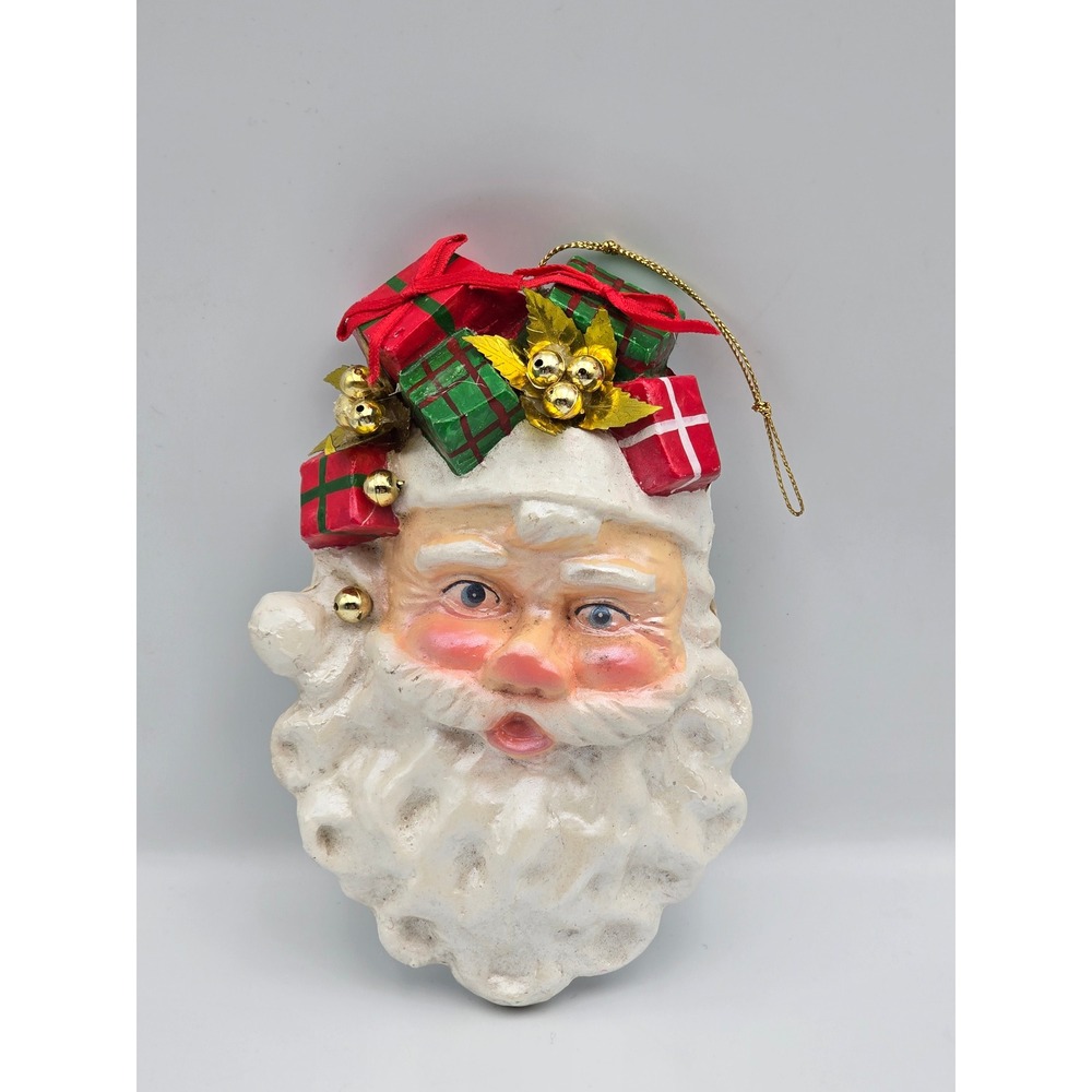 Silvestri Santa Claus Ornament Unisex OS White Good Handcrafted‎ Vintage Head